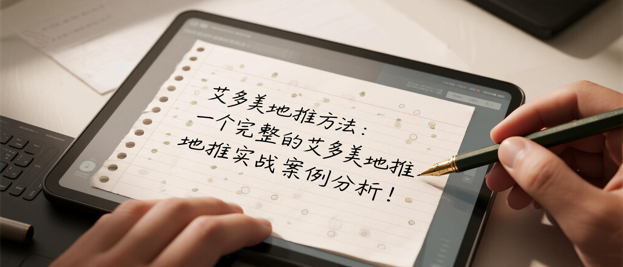 艾多美地推方法：一个完整的艾多美地推实战案例分析！