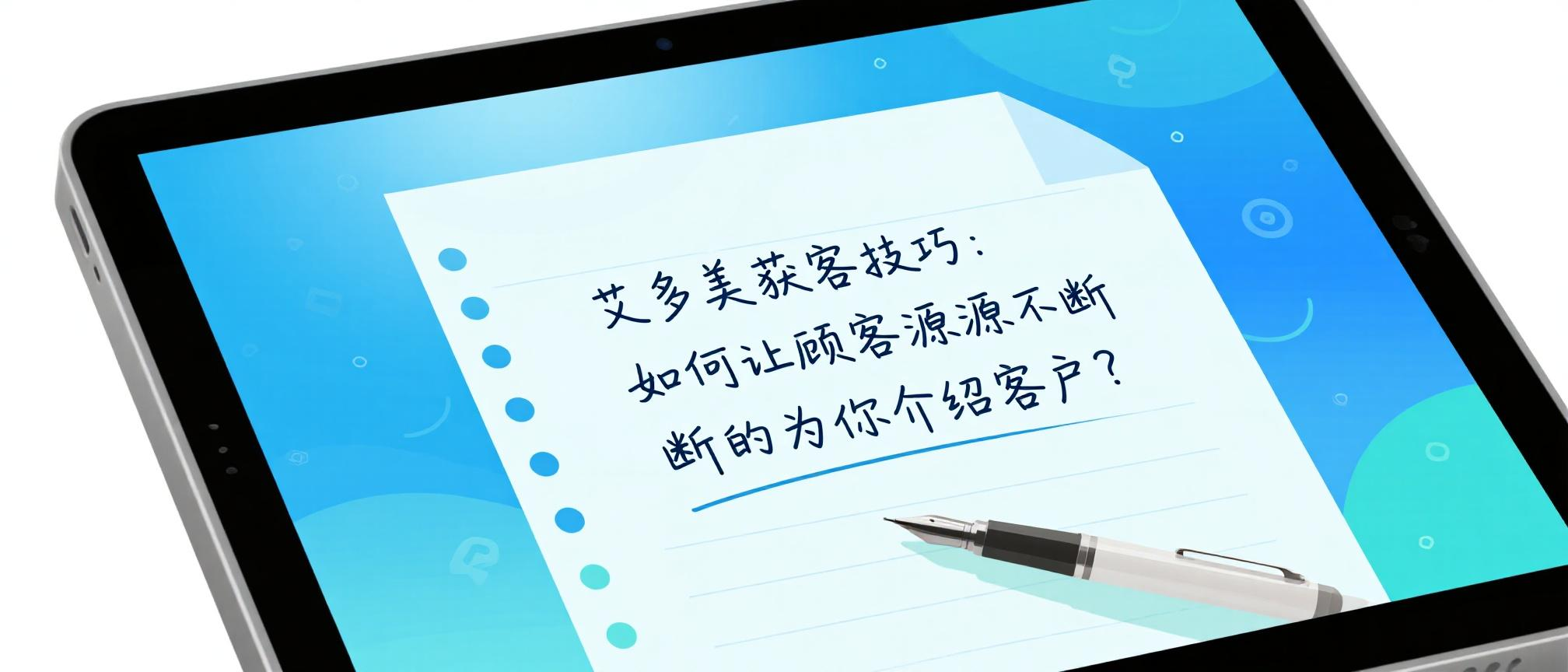 艾多美获客技巧：如何让顾客源源不断的为你介绍客户？