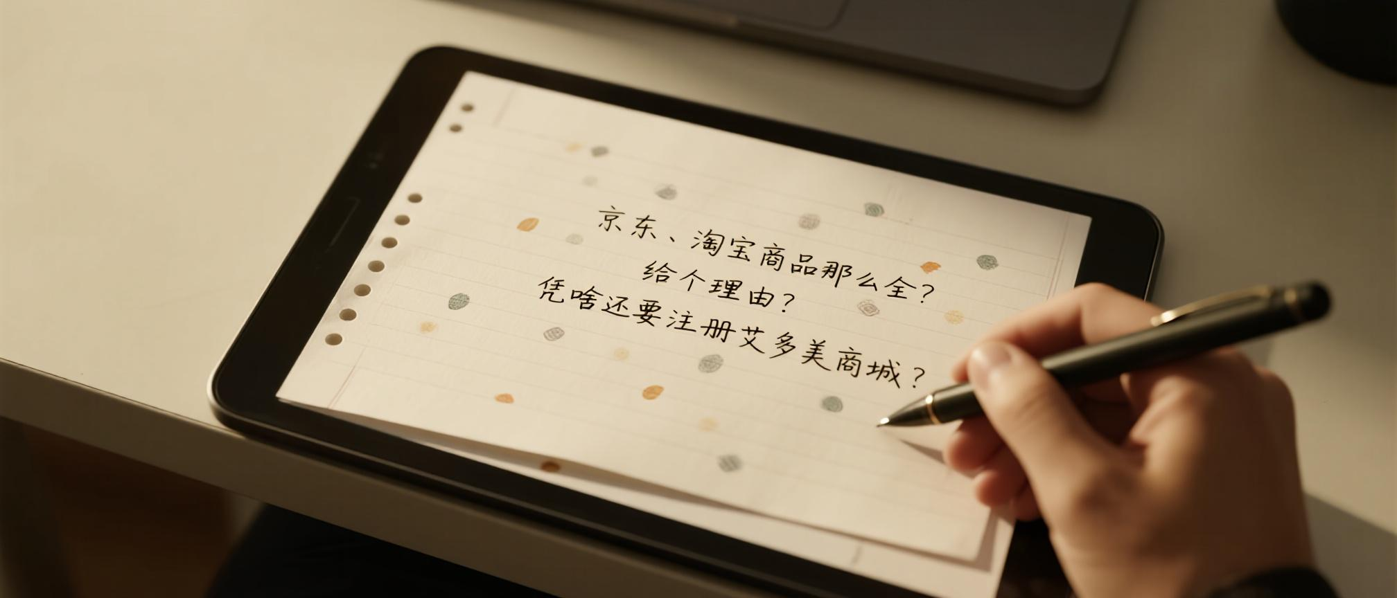 京东、淘宝商品那么全？给个理由？凭啥还要注册艾多美商城？